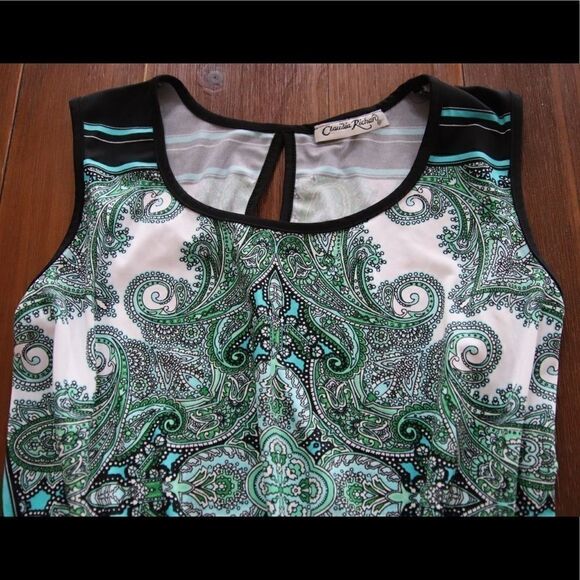 CLAUDIA Richard Sleeveless Top Size Small - Picture 6 of 7